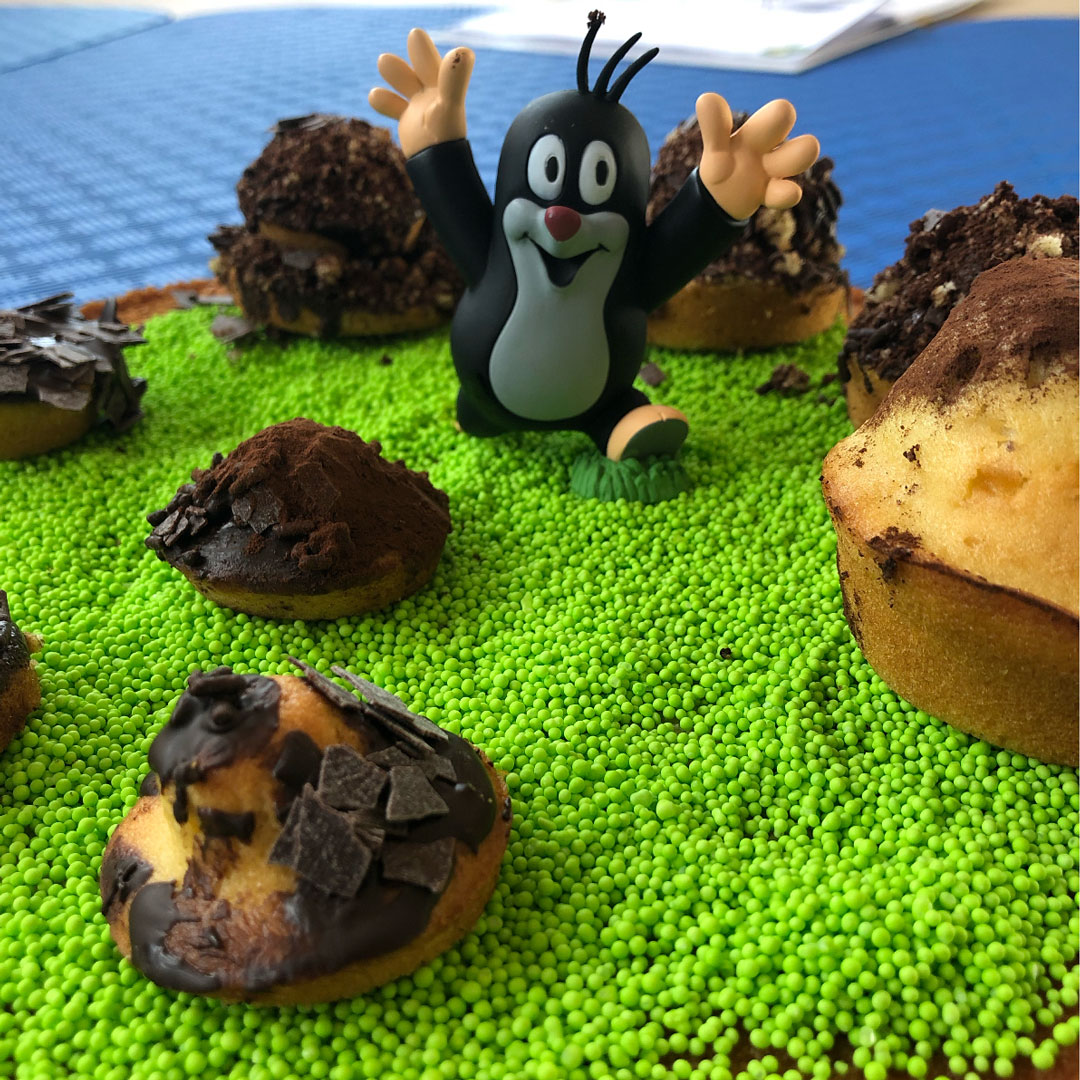 Maulwurfshügel-Kuchen