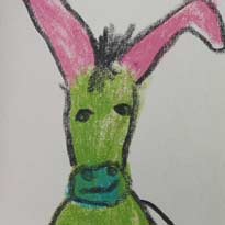 Der kleine bunte Esel